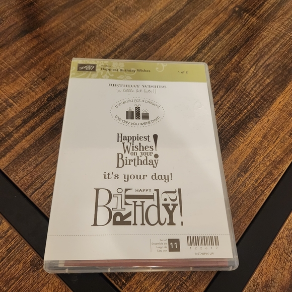 Stampin' Up! Rubber Stamp 5 Set Collection Happiest Birthday Banner Blast Pretty - Picture 5 of 10